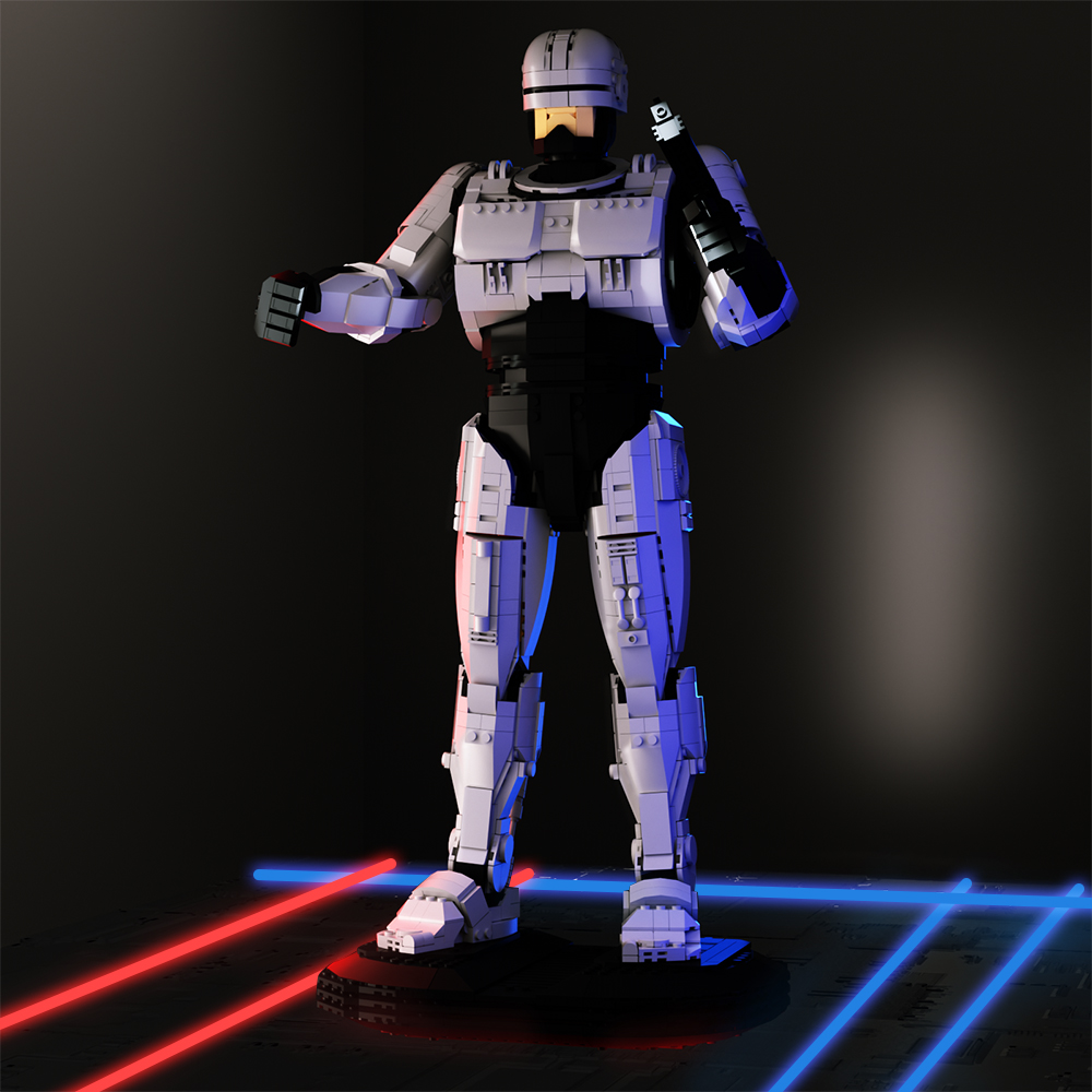 Model Kit Robocop - Строительные блоки роботов MOC RoboCoped