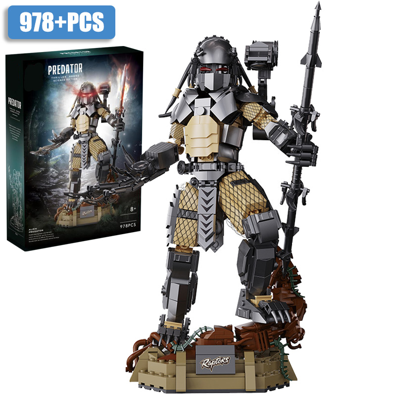 Model Kit Robocop - Креативные фигурки инопланетян-хищников MOC, строительные блоки,