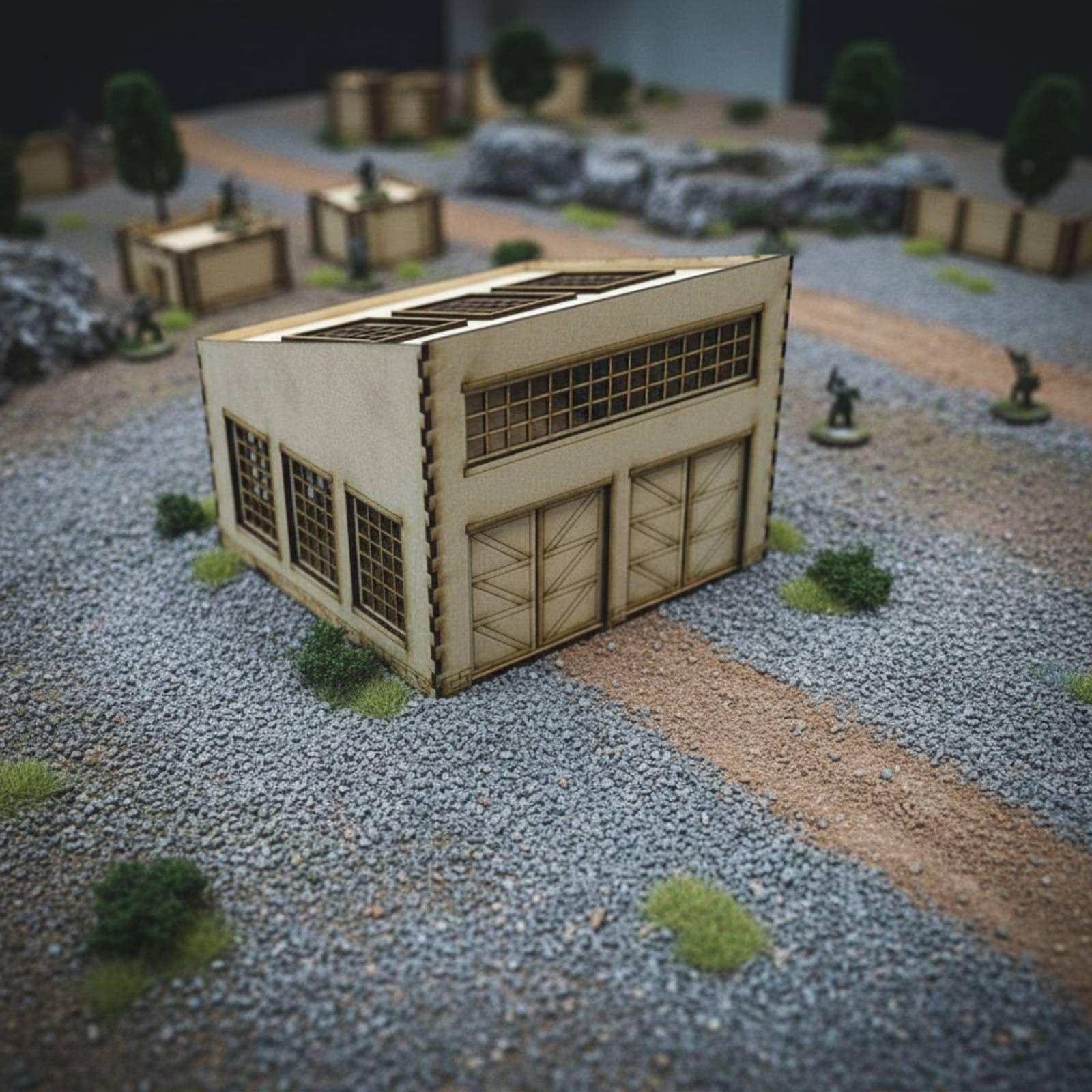 Model Kit Wood - Модель военного гаража для ремонта транспортных