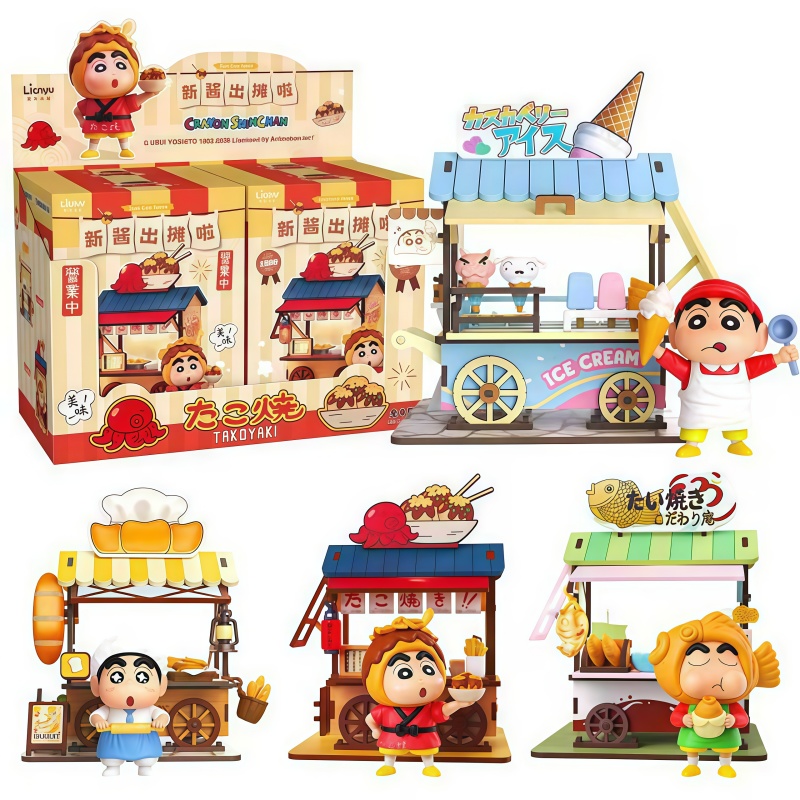 Model Kit Wood - Коллекционная модель-сюрприз Crayon Shin-chan: светящаяся тележка