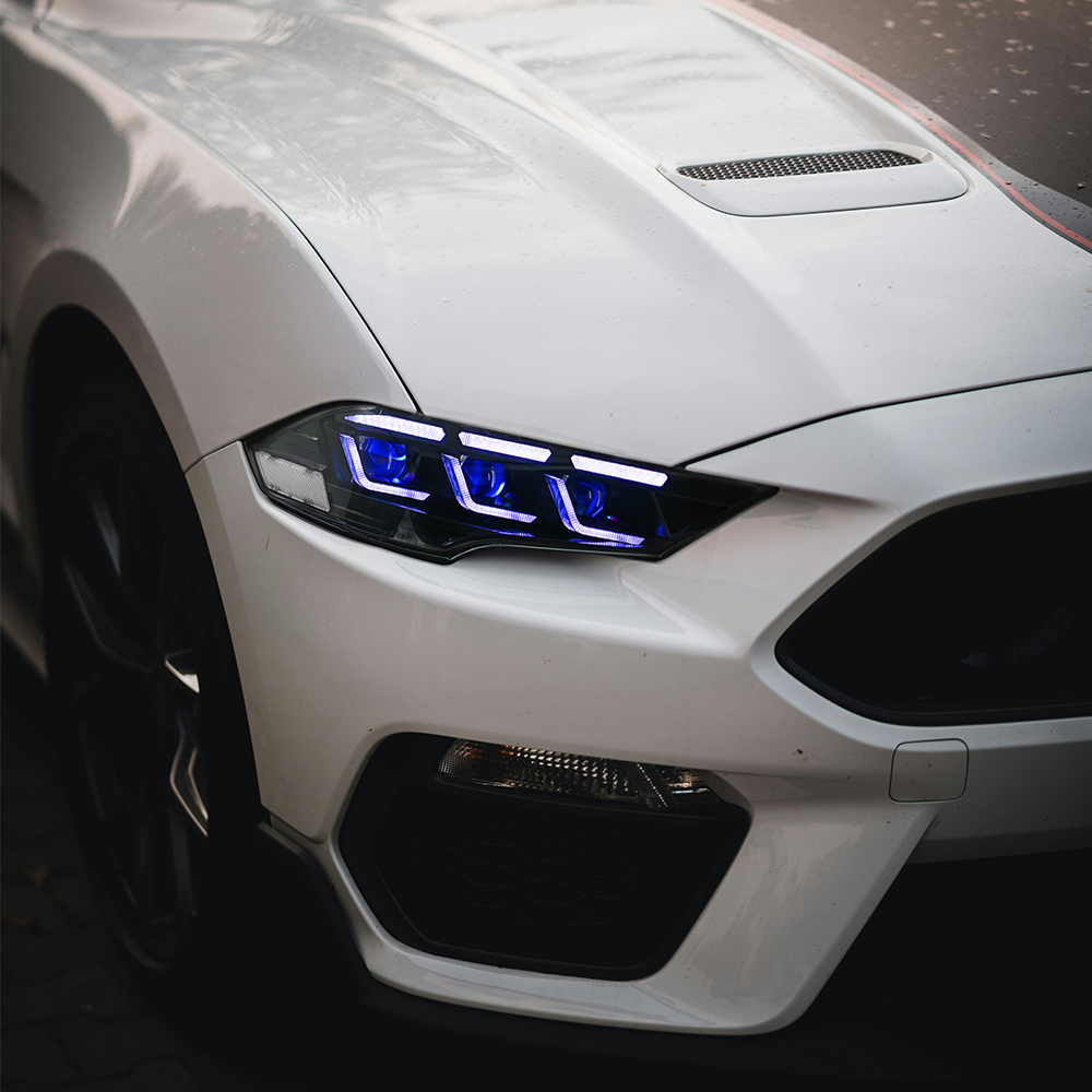 Светодиодные фары с линзами-пр – обзор и цена Model Kit Mustang
