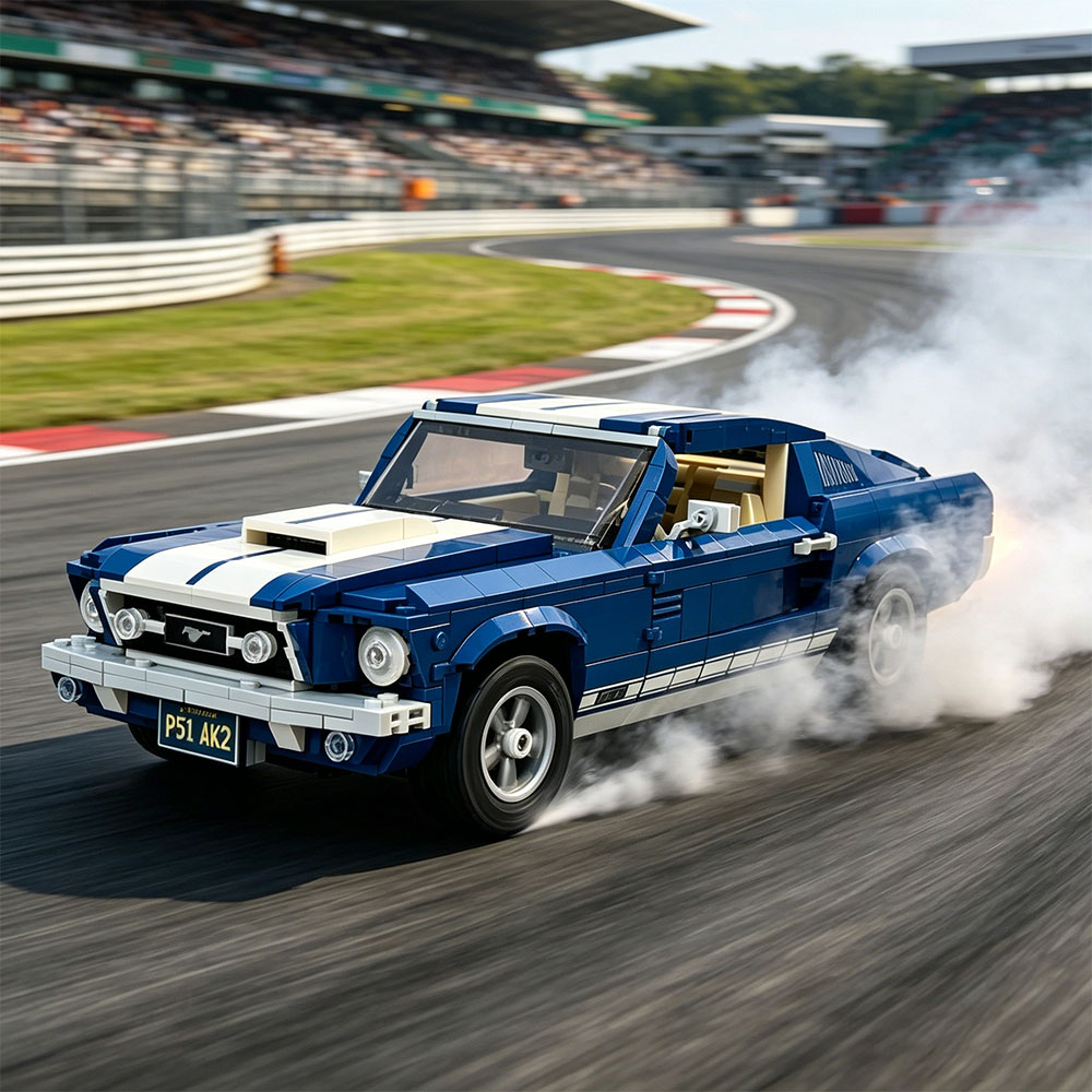 Конструктор MOC 1471 деталь: М – обзор и цена Model Kit Mustang