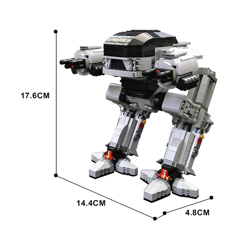 Gobricks UCS масштаб ED-209 мо – обзор и цена Model Kit Robocop