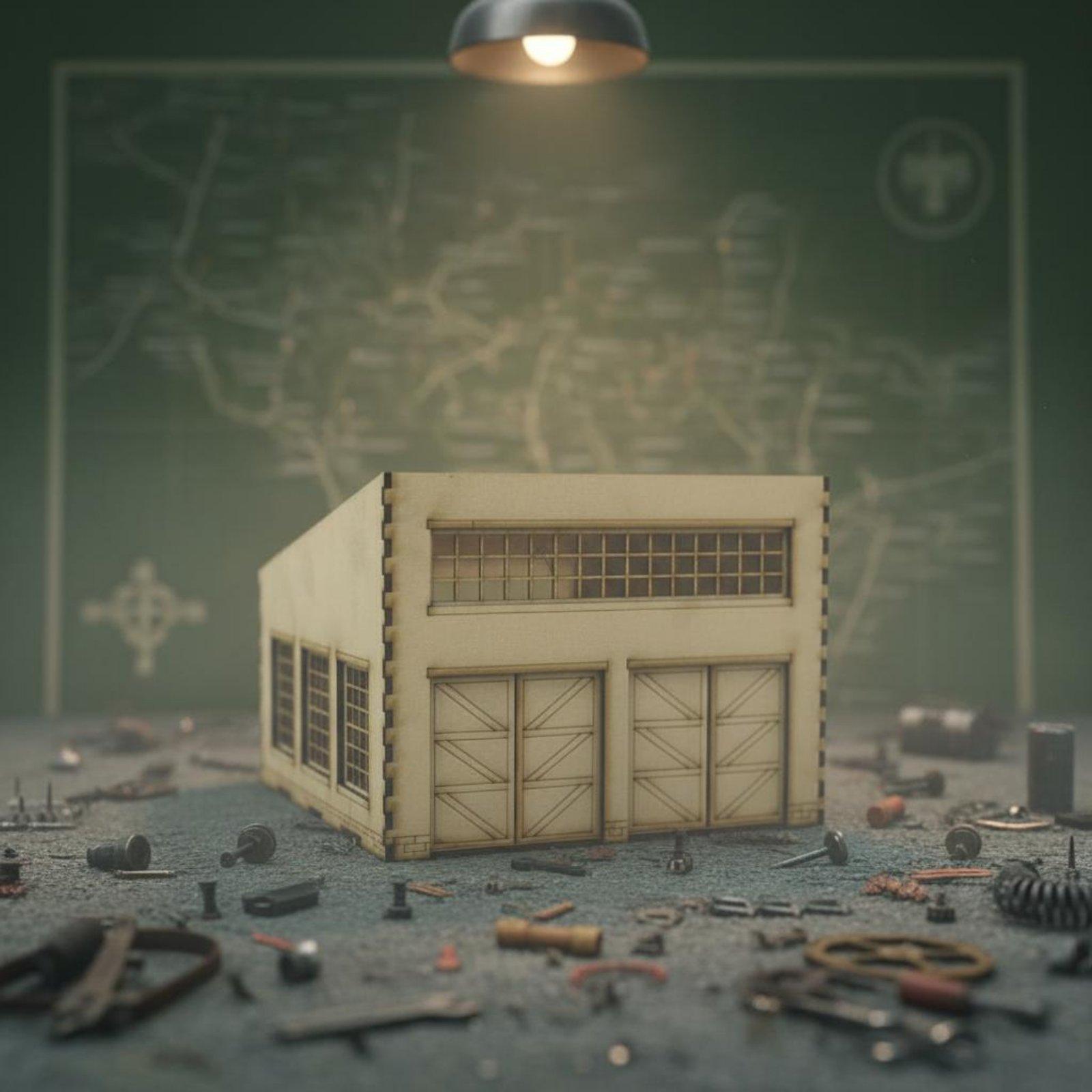 Модель военного гаража для рем – обзор и цена Model Kit Wood